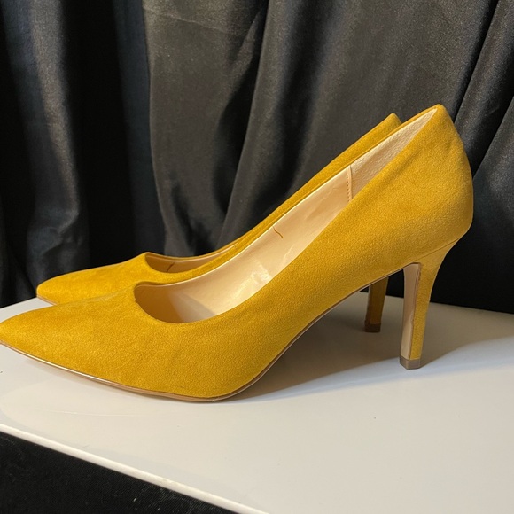 Xappeal Mustard Yellow Women's Heels - Picture 1 of 9